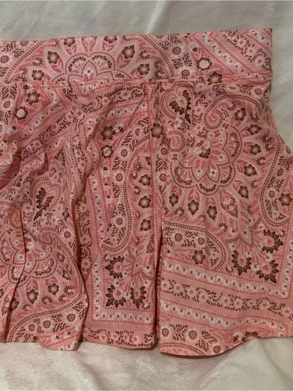 The Children's Place Pink Paisley Print Flared Skirt